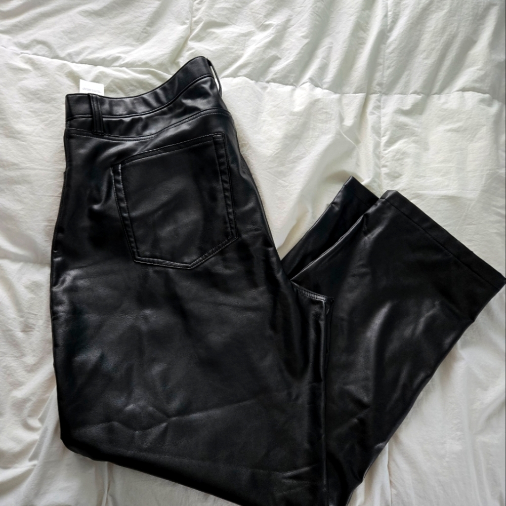 Abercrombie & Fitch Curve Love Leather Pants
